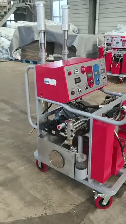 Horizontal hydraulic spray machine